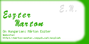 eszter marton business card